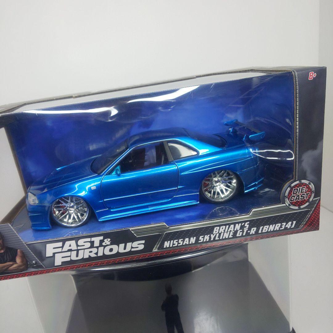 〓1/24スケール〓ワイスピのブライアンとR34スカイラインGT-R〓未開封〓