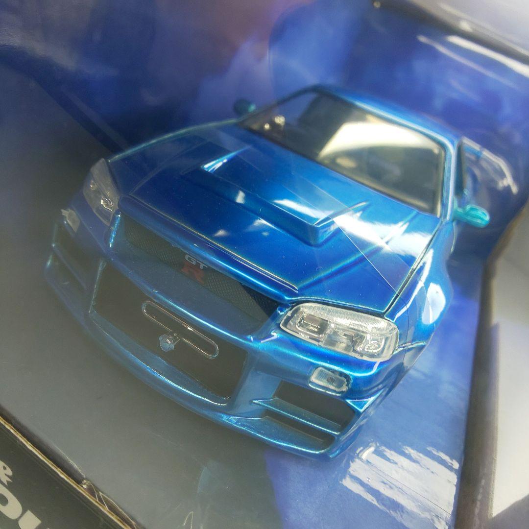 〓1/24スケール〓ワイスピのブライアンとR34スカイラインGT-R〓未開封〓
