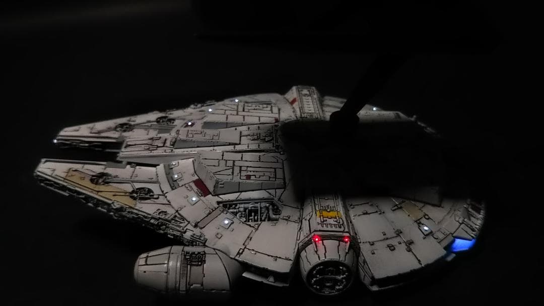 ミレニアムファルコン 電飾改修 完成品 ビークルモデル　1/350　管A3