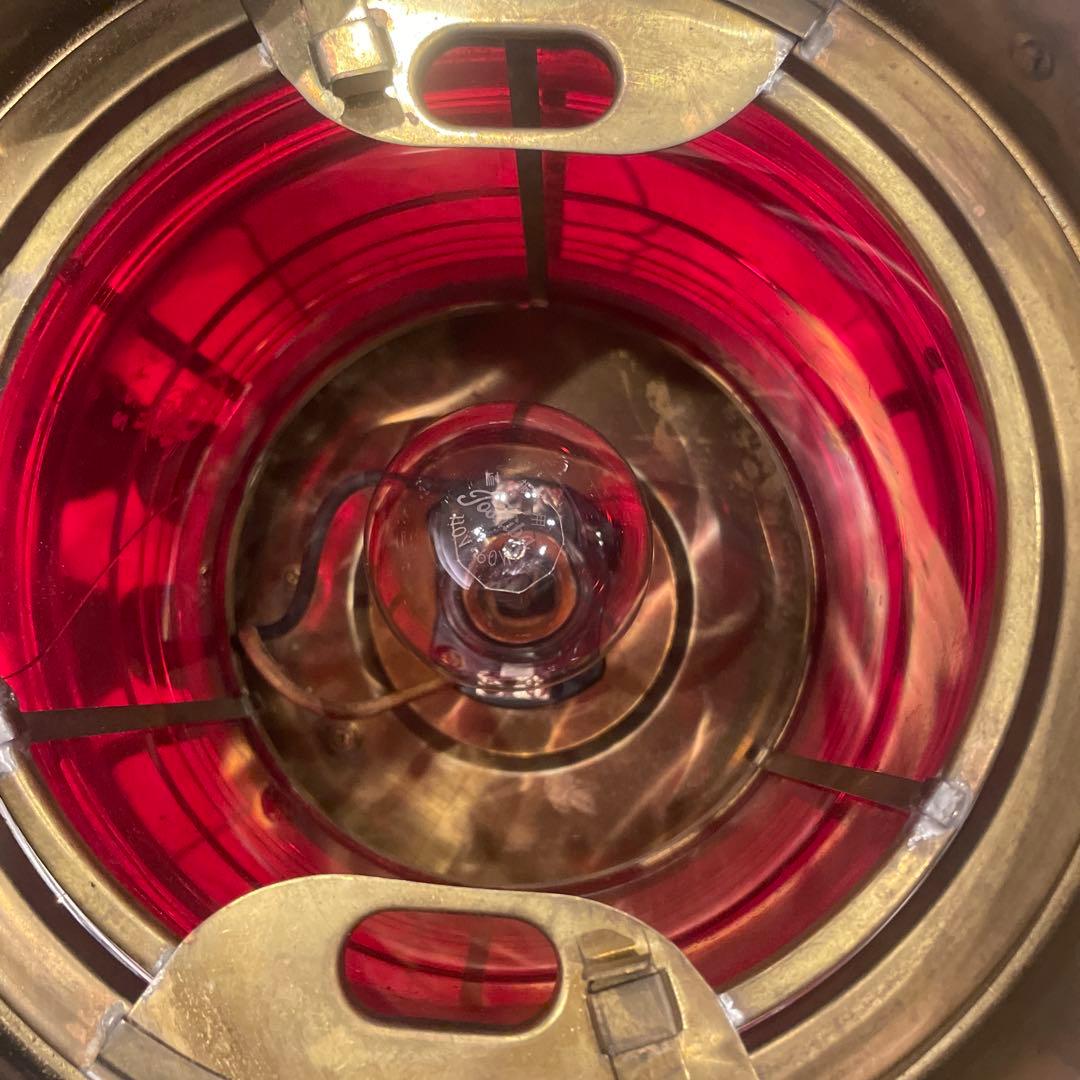 船尾燈　日本船燈　1973年５月製　船　海　船照明　アンティークコレクション