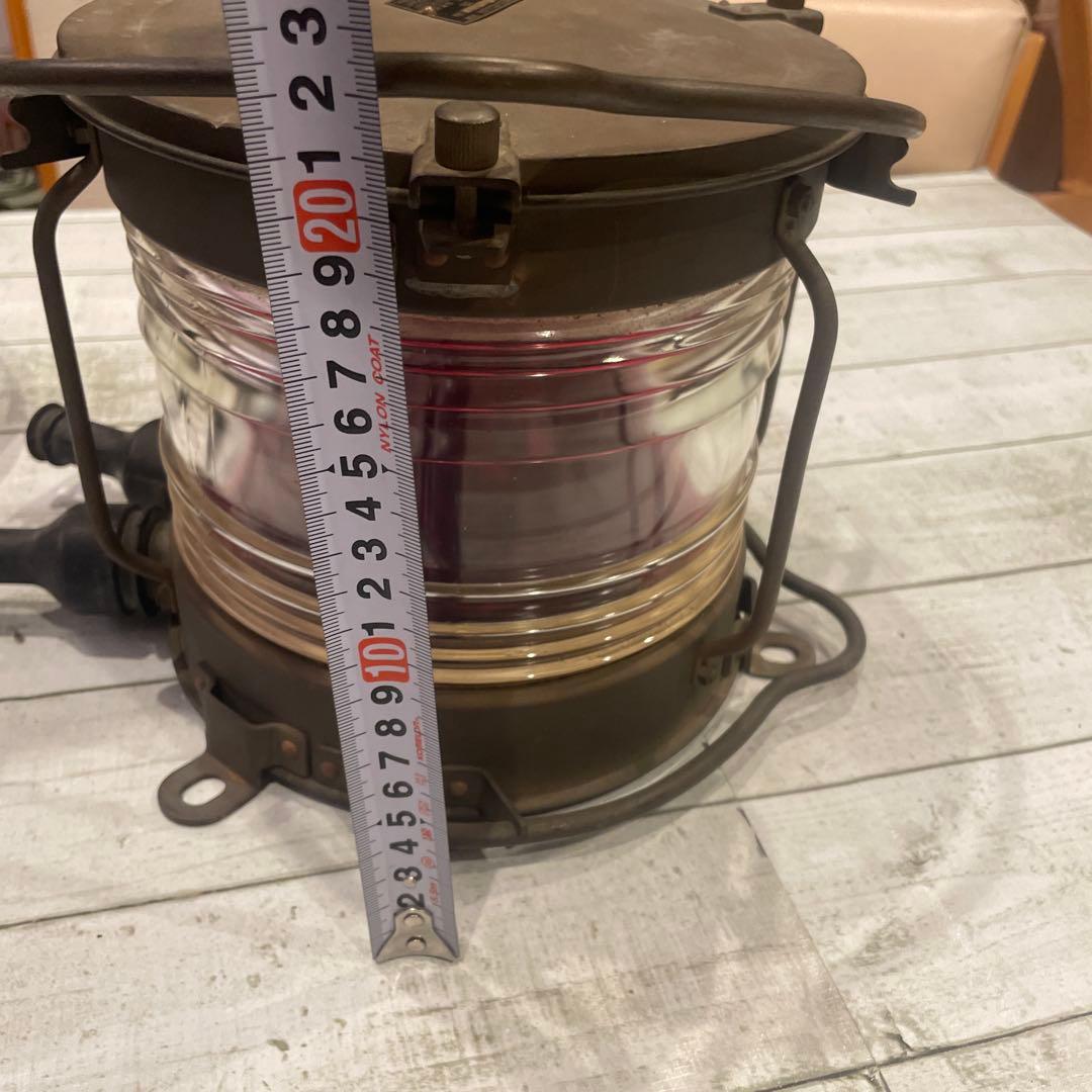 船尾燈　日本船燈　1973年５月製　船　海　船照明　アンティークコレクション