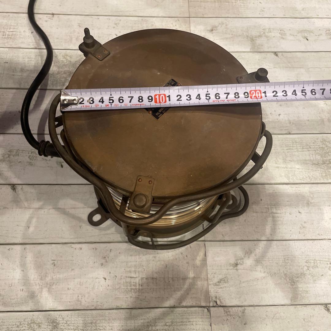 船尾燈　日本船燈　1973年５月製　船　海　船照明　アンティークコレクション