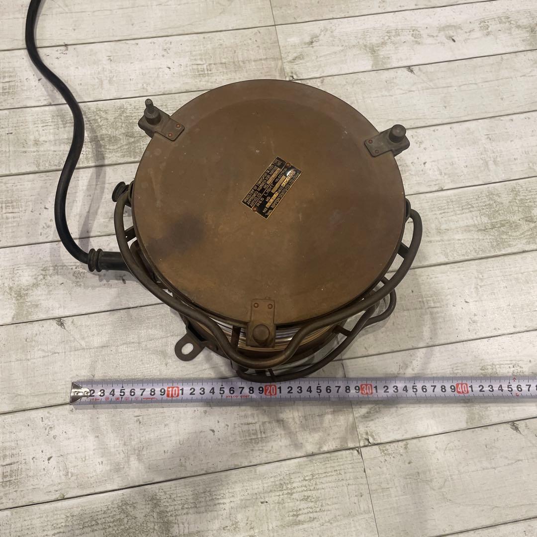 船尾燈　日本船燈　1973年５月製　船　海　船照明　アンティークコレクション