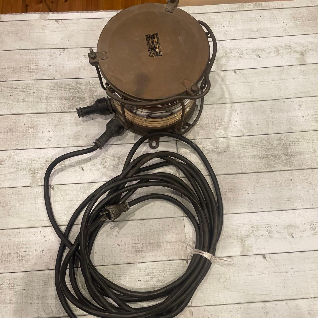 船尾燈　日本船燈　1973年５月製　船　海　船照明　アンティークコレクション