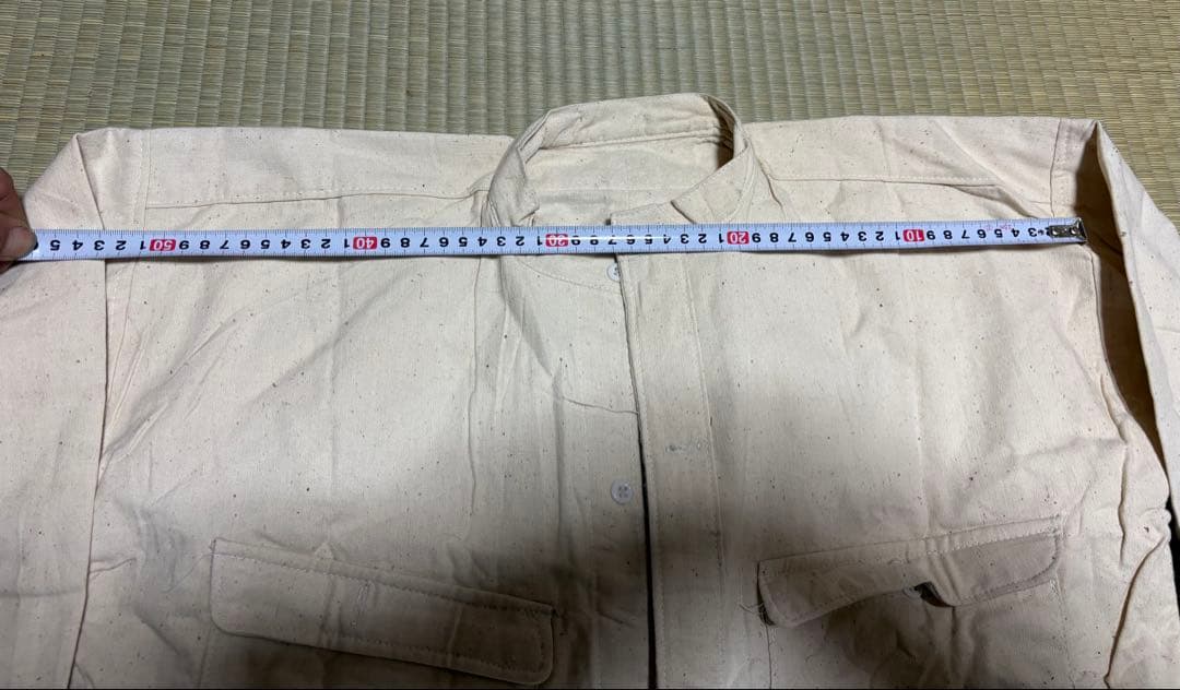 【美品】旧日本陸軍　丸首襟シャツ【昭和20年製】