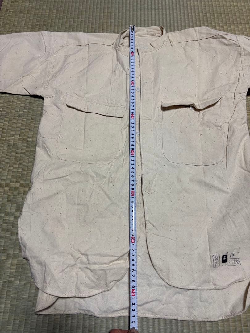 【美品】旧日本陸軍　丸首襟シャツ【昭和20年製】