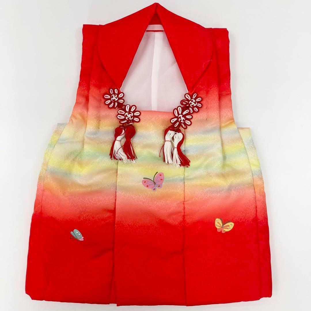 【着物と帯 時流】O105ys◆七五三 3才女の子着物&被布コート+長襦袢◆美品