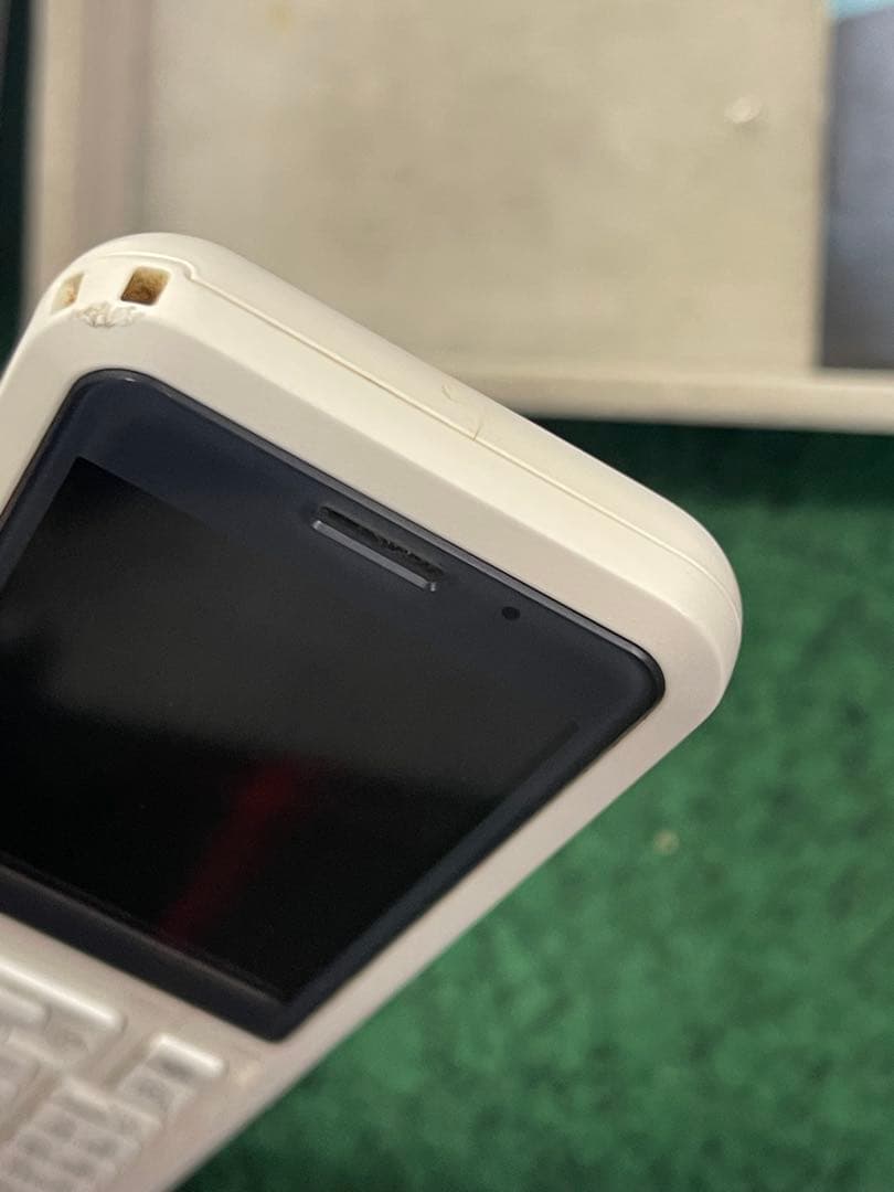 【箱・説明書付】Simply NP602SI ホワイト SoftBank ガラホ