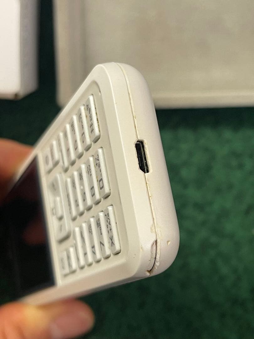 【箱・説明書付】Simply NP602SI ホワイト SoftBank ガラホ