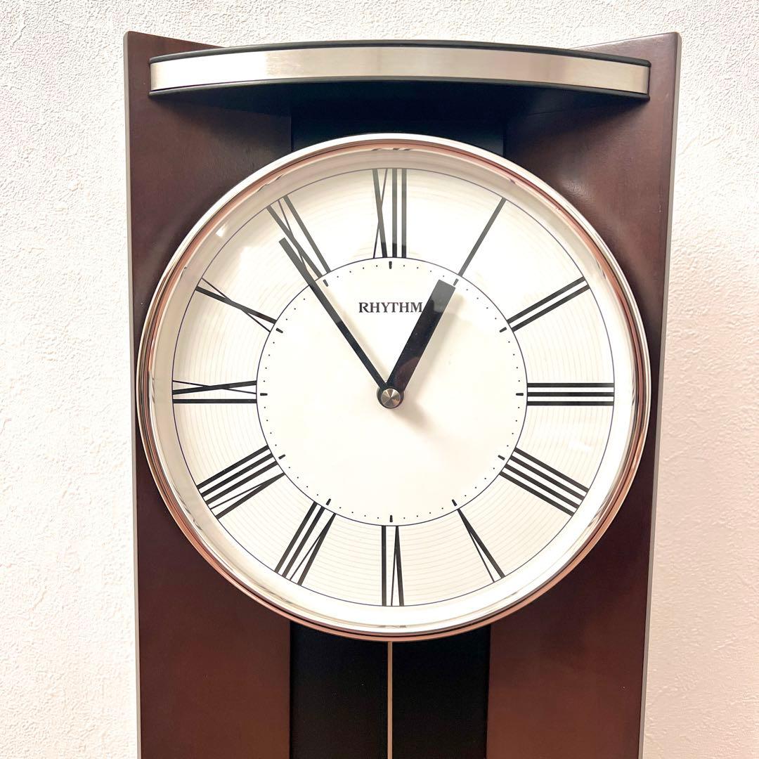美品　RHYTHM リズム　モダンライフM05 クオーツ　振り子時計　廃番