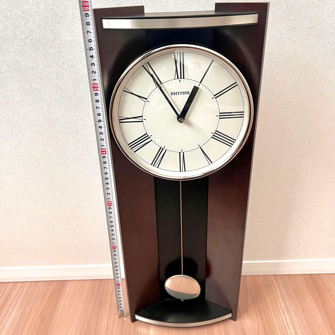 美品　RHYTHM リズム　モダンライフM05 クオーツ　振り子時計　廃番