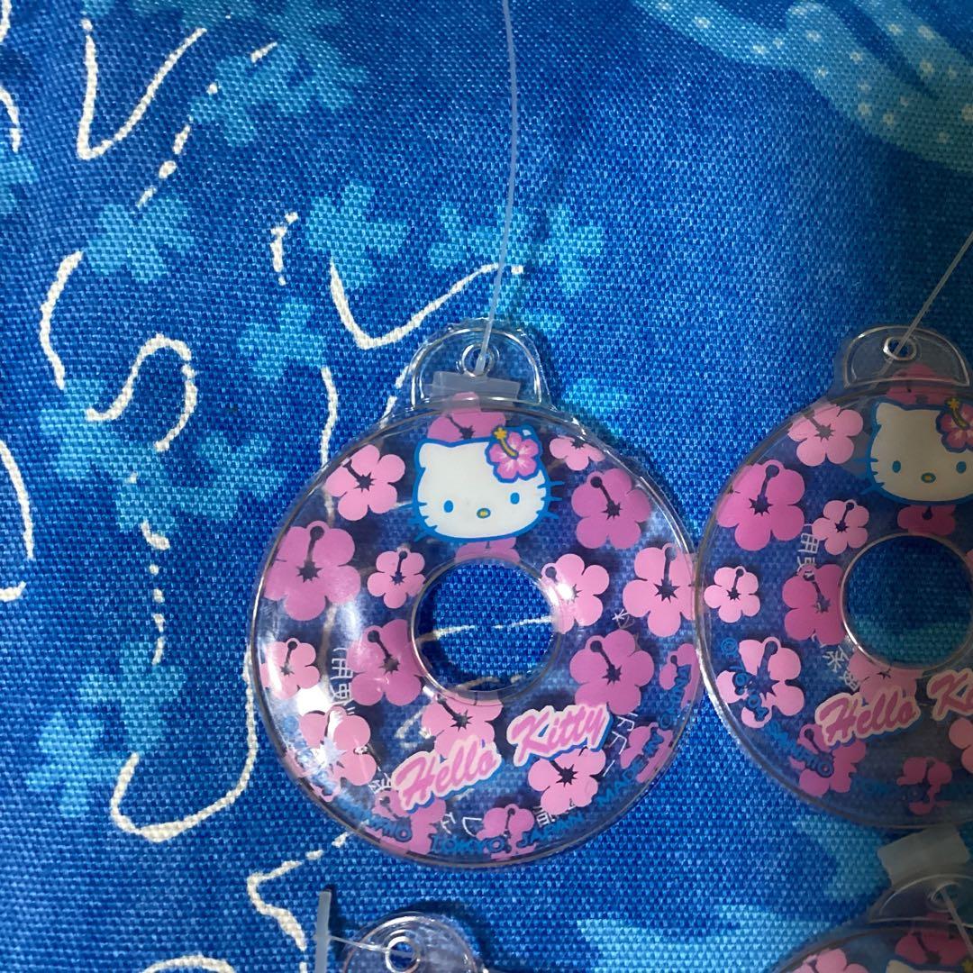 3348ハローキティハワイハイビスカスキティ　浮き輪マスコット