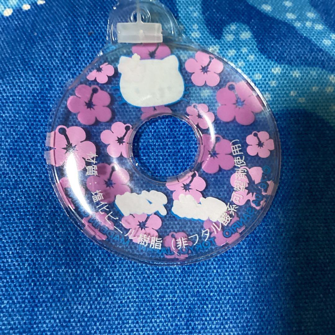 3348ハローキティハワイハイビスカスキティ　浮き輪マスコット