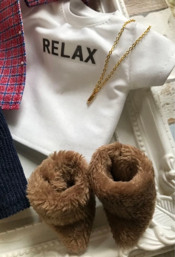 BTS ドール服　フード付チェックシャツセット　J-hope