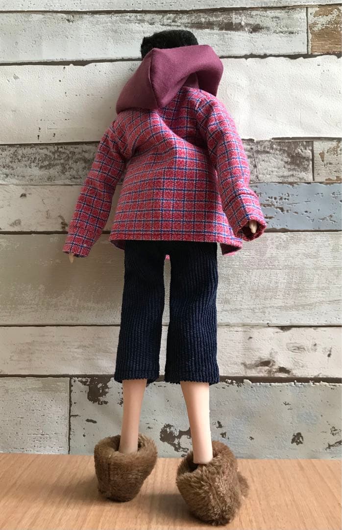 BTS ドール服　フード付チェックシャツセット　J-hope