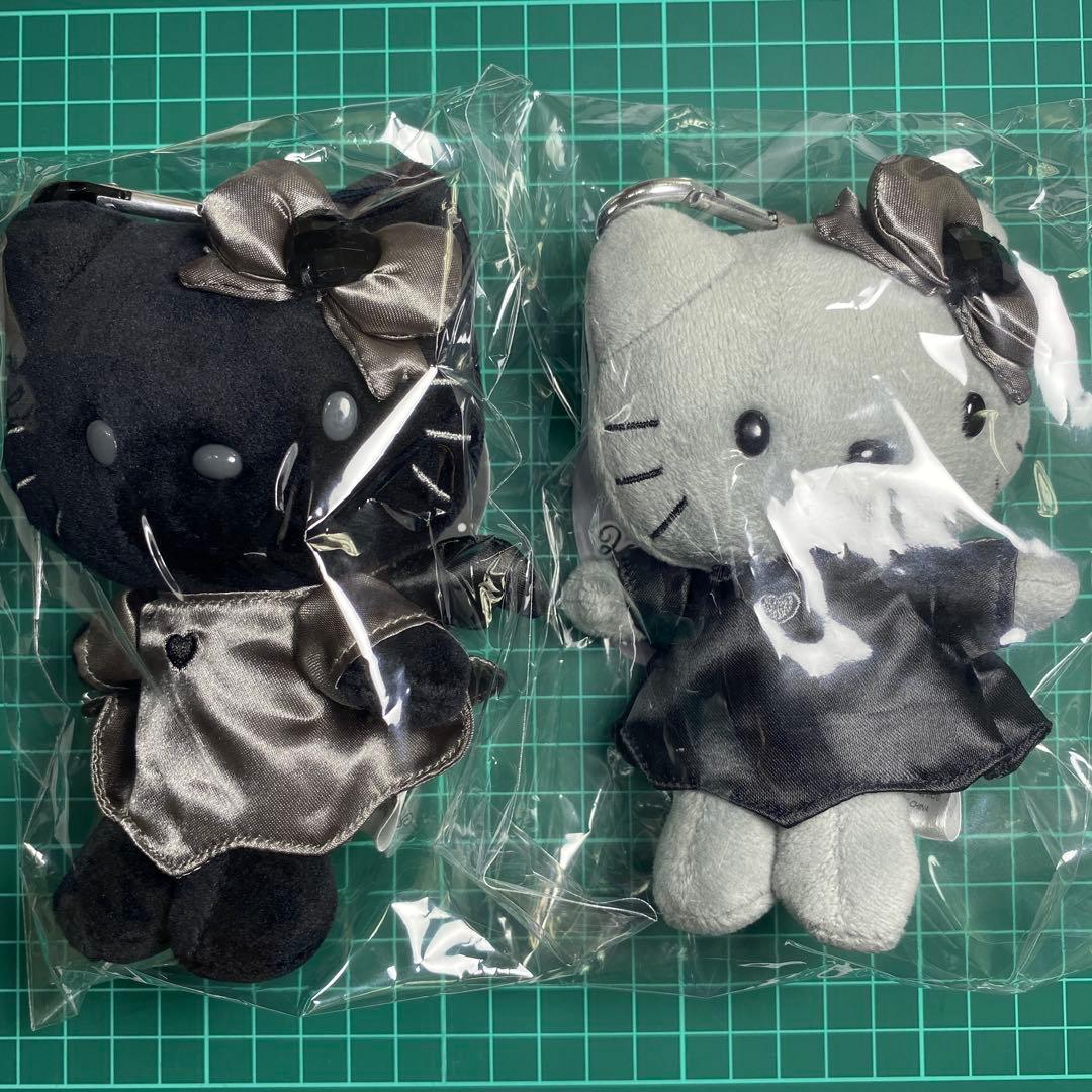 ハローキティ ぬいぐるみ 黒と灰色　ハローキティ ブラックエンジェル エンジェル