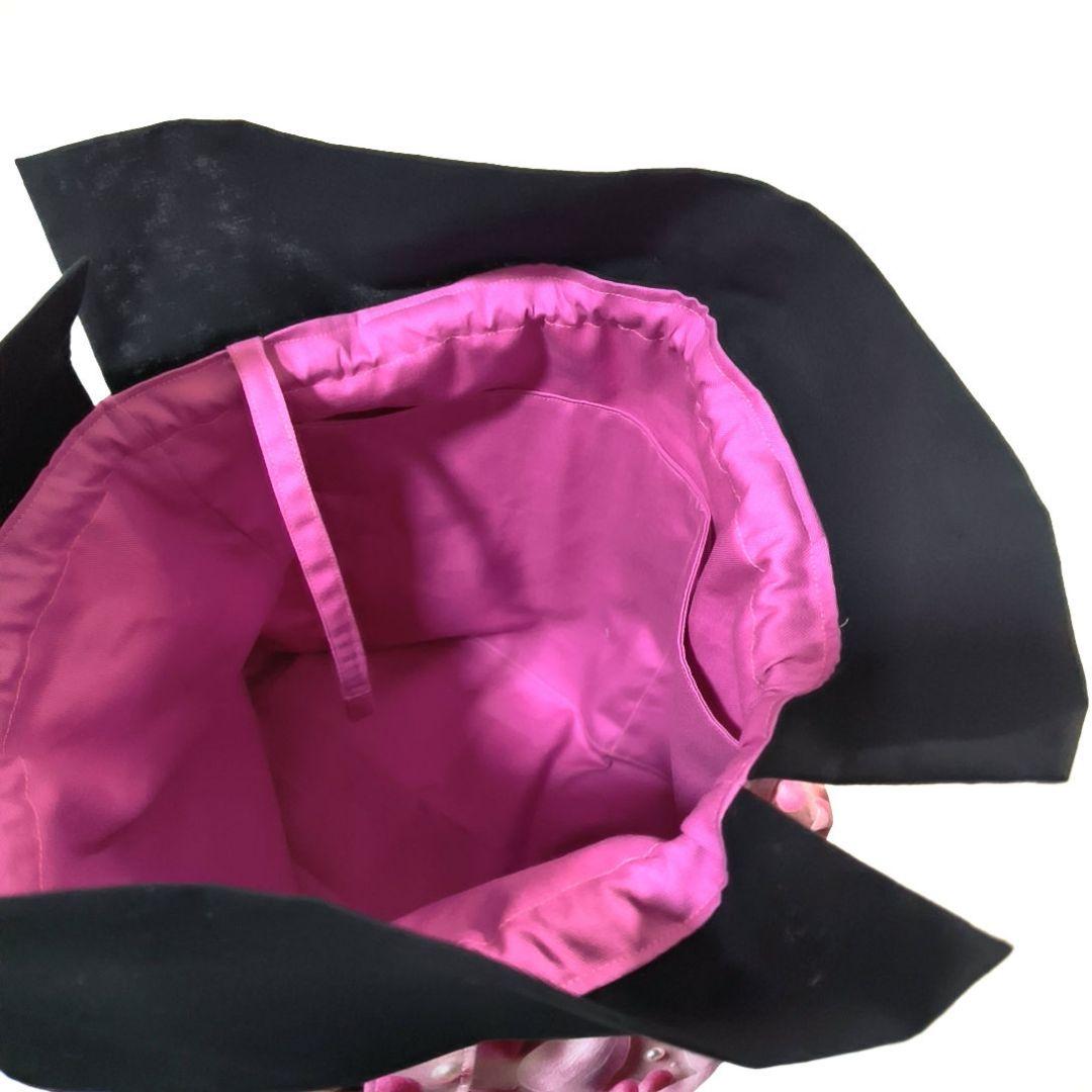 La luna様】ハンドメイドオーダー★女の子★大容量バッグ&巾着袋　3点