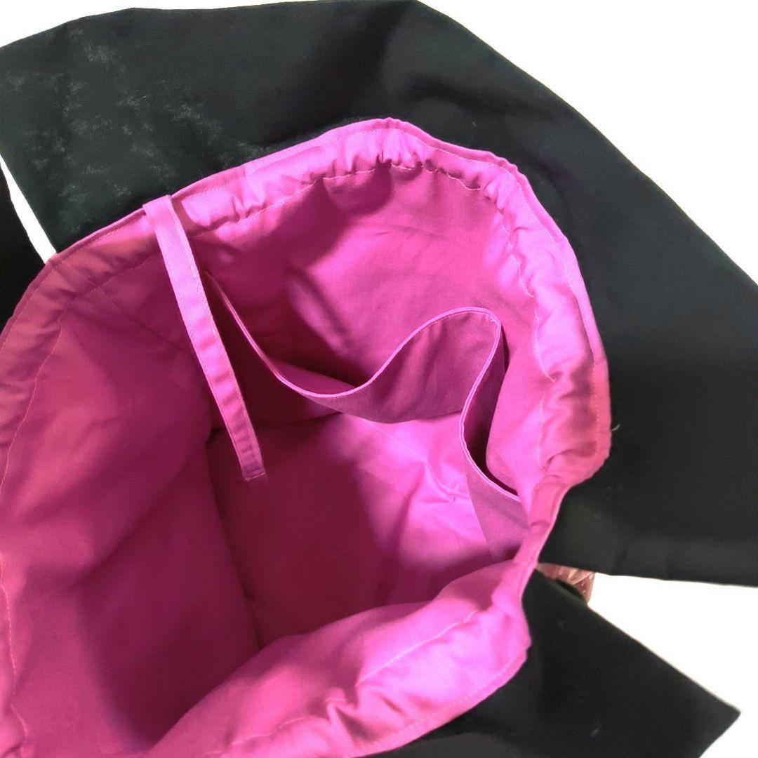 La luna様】ハンドメイドオーダー★女の子★大容量バッグ&巾着袋　3点