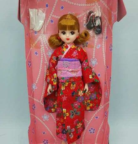 ★日本製 きもの リカちゃん 【 外巻きカール】