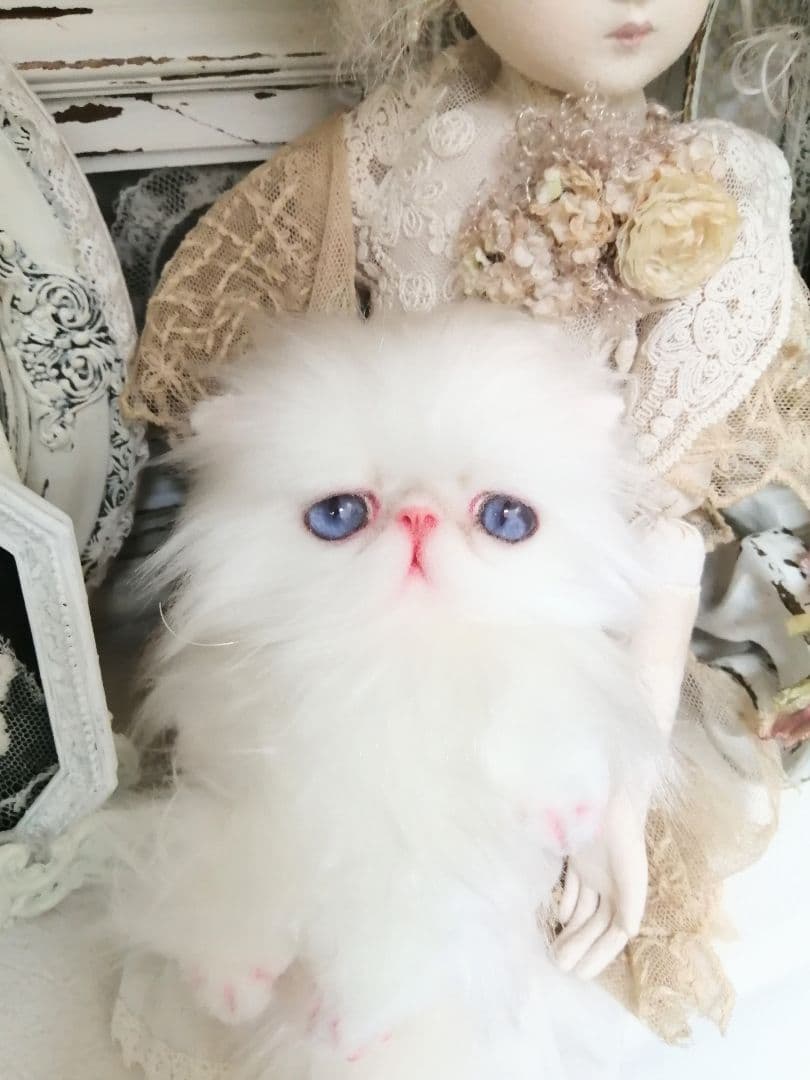 ポッケにゃん♡プルルちゃん♡エキゾチック子猫ちゃん♡アートドール♡ぬいぐるみ