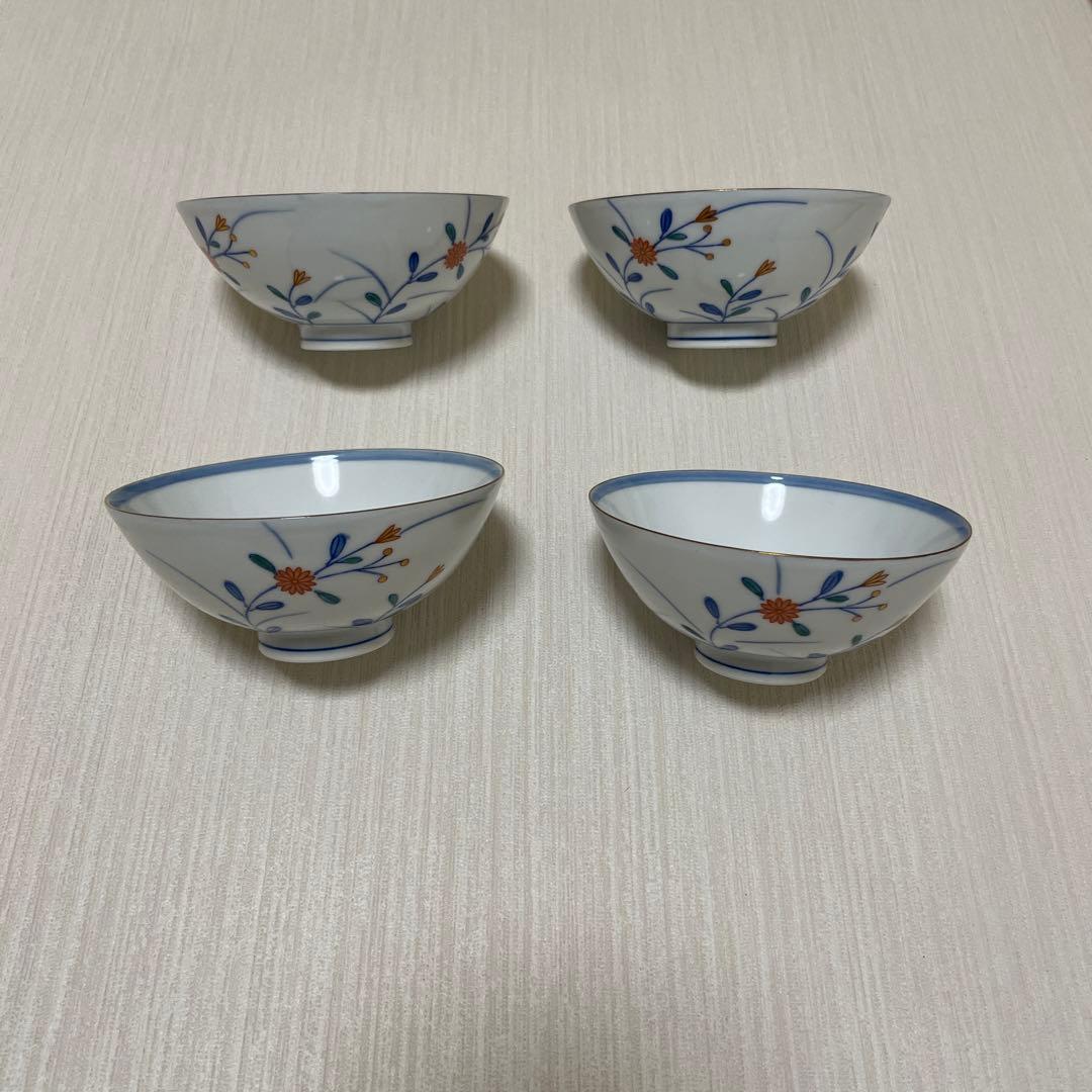 【匿名配送】陶器 西山　お茶碗　飯碗 ご飯茶碗　和食器　金色