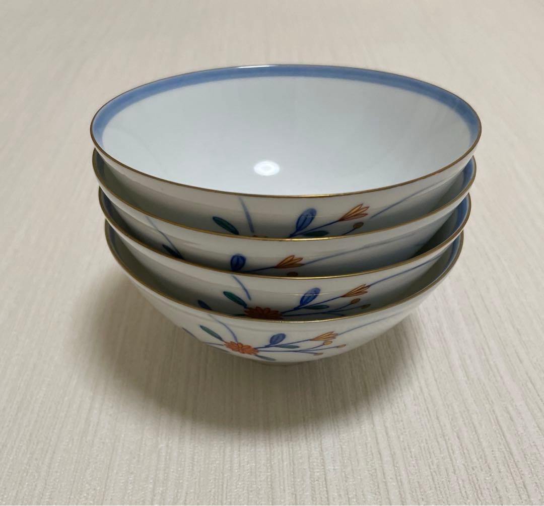 【匿名配送】陶器 西山　お茶碗　飯碗 ご飯茶碗　和食器　金色
