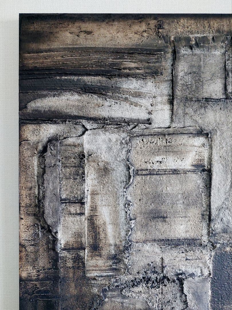 テクスチャーアート★≒60×42×3㎝　　抽象画　 現代アート　インテリア　絵画