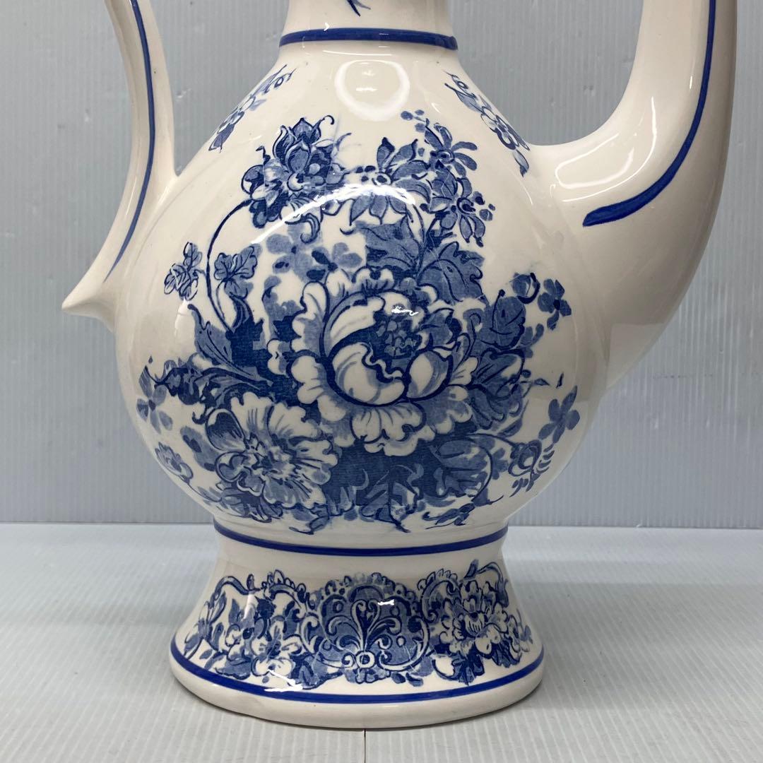 アンティーク調 陶器製 水差し ピッチャー フラワーベース 飾り壺 オブジェ