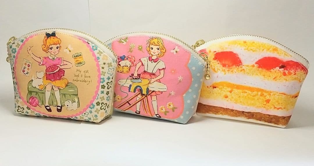 作品例★ハンドメイド ポーチ ココセキ レトロ 昭和 アンティーク