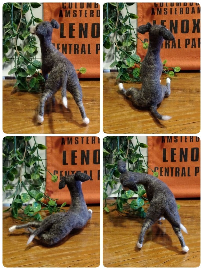 羊毛フェルト　イタリアングレーハウンド　イタグレ