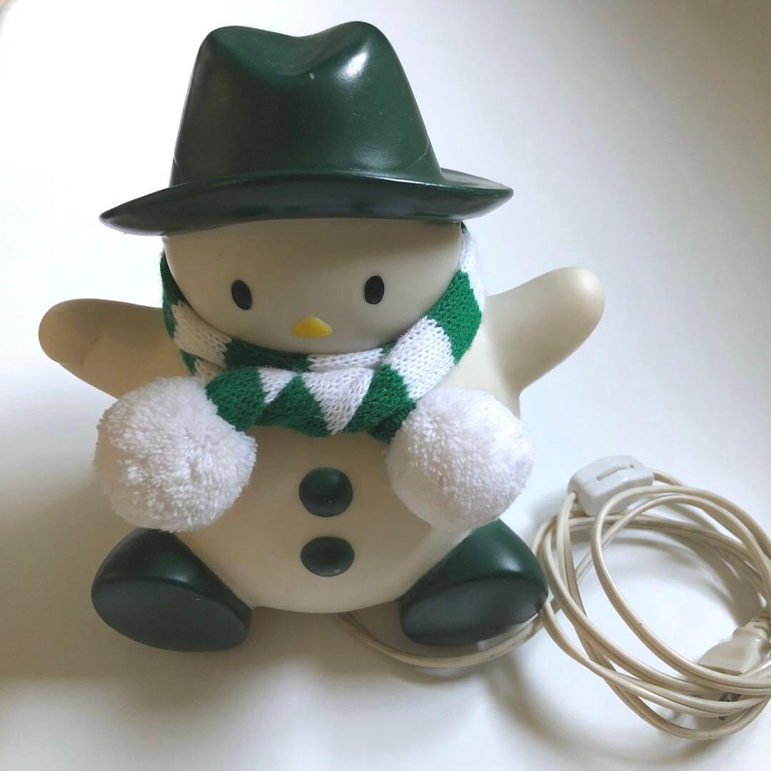 インテリアスタンド　電気スタンド　照明　ライト　雪だるま　レトロ照明　可愛い