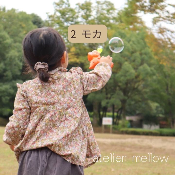 【オーダー受付】リネン ヘアアクセサリー シュシュ　キッズ 子供