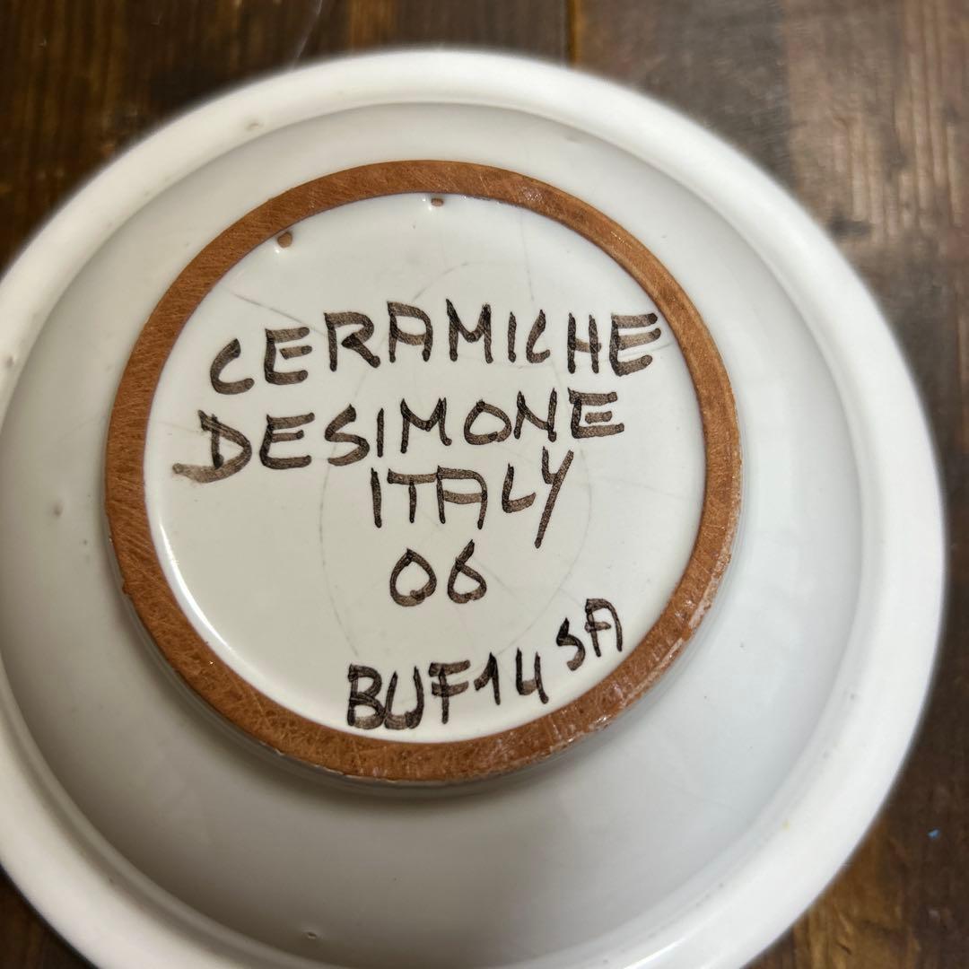 レア　DESIMONE デシモーネ　イタリア　シチリア　ハンドペイント　顔ボウル