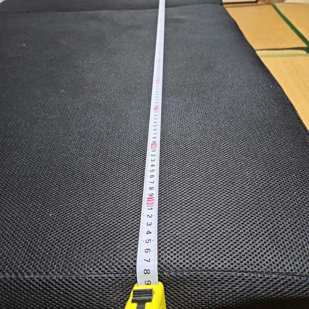 折りたたみベッド 黒 ファブリック