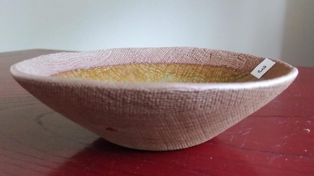 越前焼名工　桝田屋光生　 自然灰釉窯変のビードロ模様美が迸る向付け小鉢　5点セト