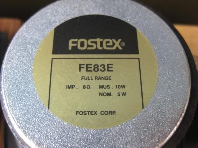 「※商談中」FOSTEX フルレンジスピーカー　中古　ペア