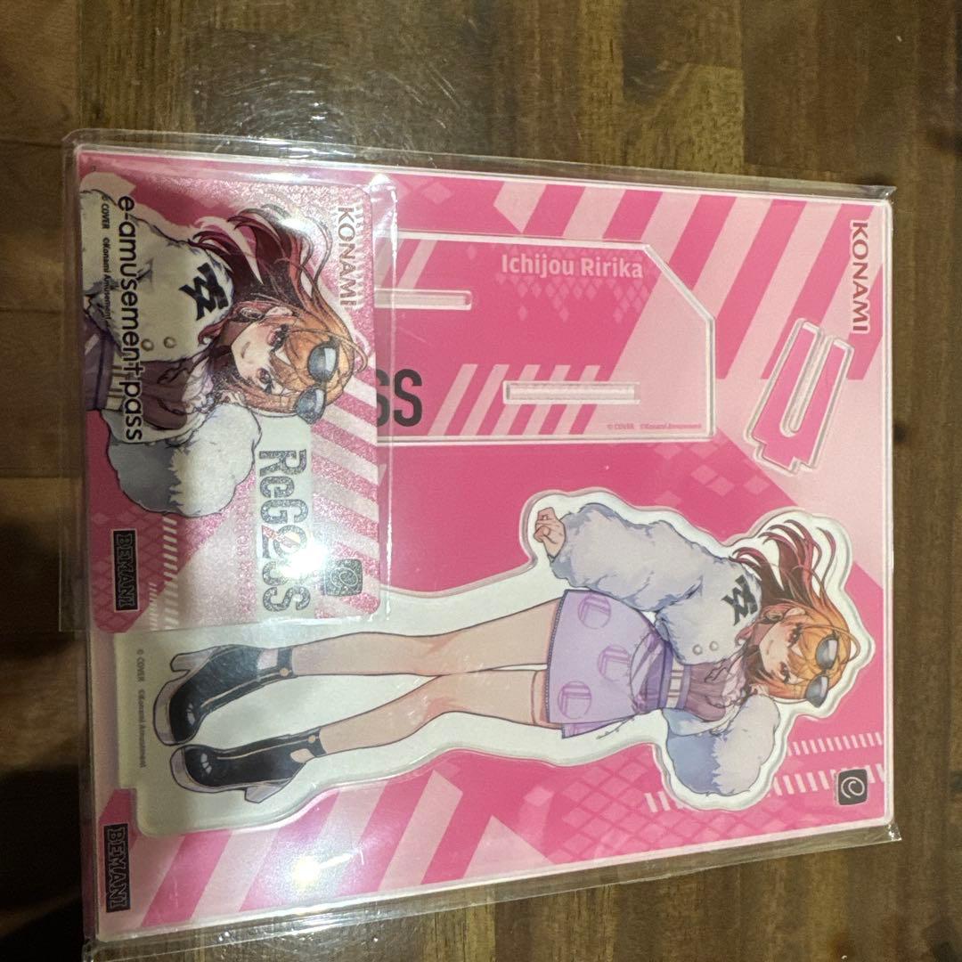 KONAMI Ichijou Ririka アクリルスタンドとe-pass