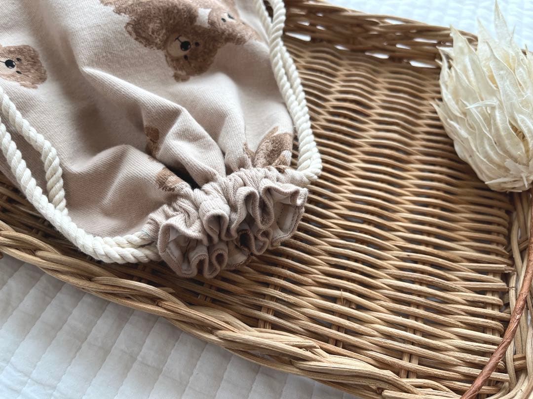 専用✳︎ハンドメイド✳︎巾着　✳︎母made品✳︎ テディベア　くま