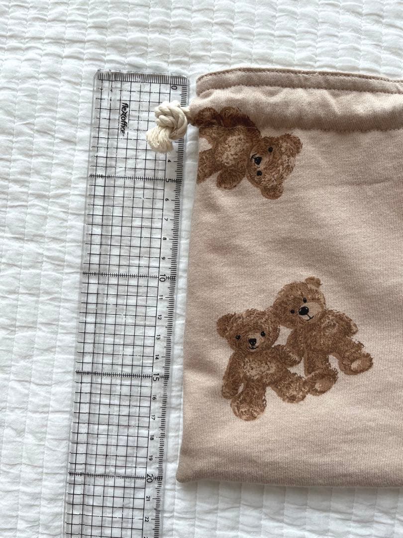 専用✳︎ハンドメイド✳︎巾着　✳︎母made品✳︎ テディベア　くま