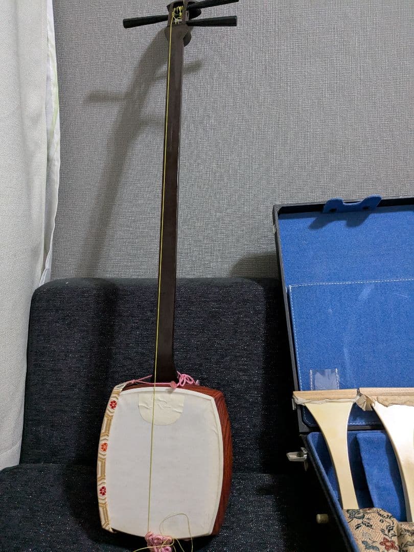 三味線 三つ折り本体と付属品セット　コスプレ　楽器