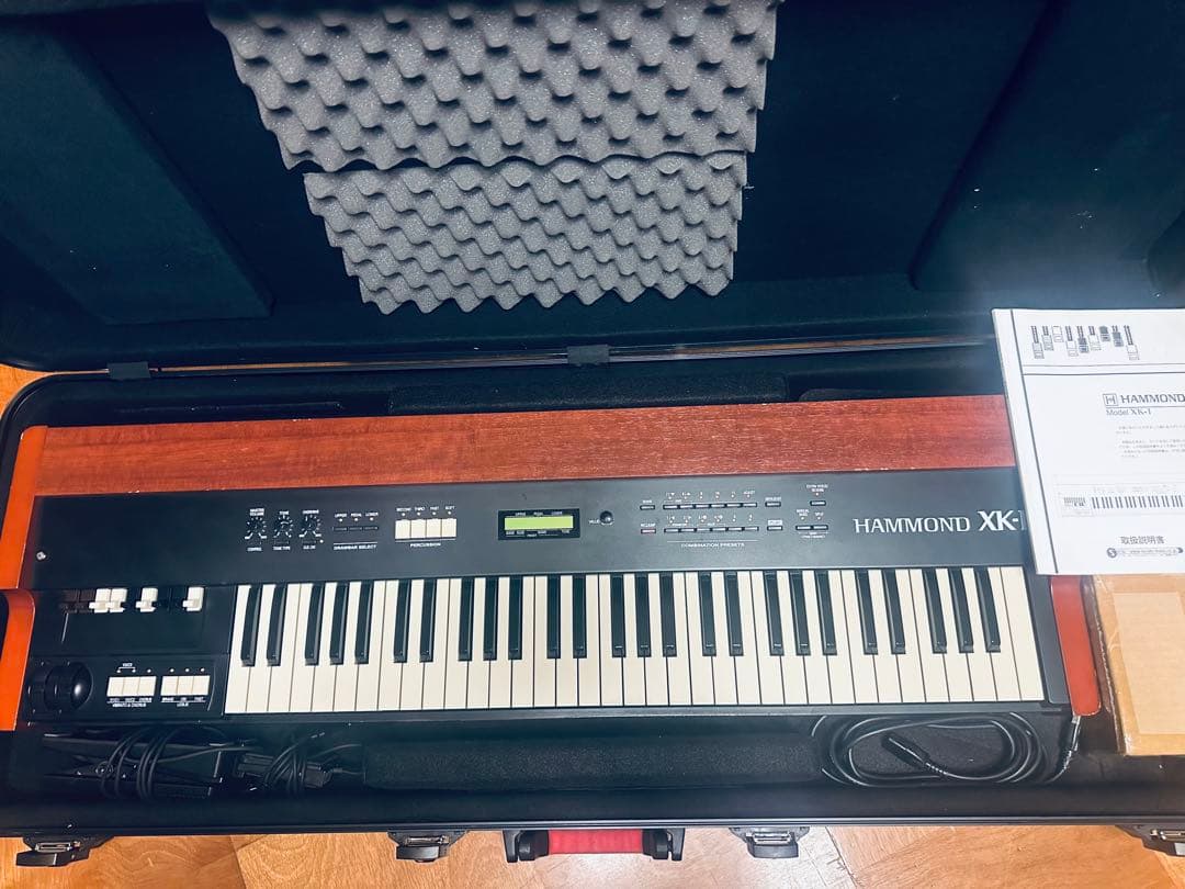 オルガン HAMMOND XK-1 GATOR ハードケース 純正ペダル付き