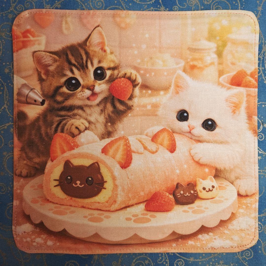 Youretia ハンカチ　ポメラニアンちゃん柄2/27