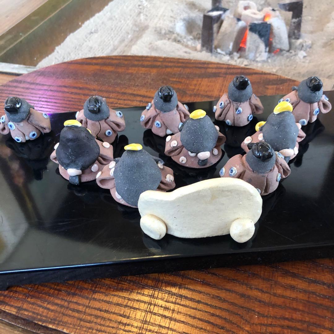 手作り陶器雛人形　　10体セット