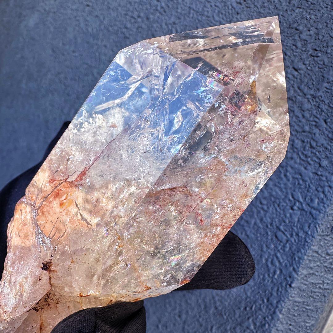 高品質❗️ガーデンクォーツピンク♡アゼツライト虹入り☆ヒマラヤクラスターA1569