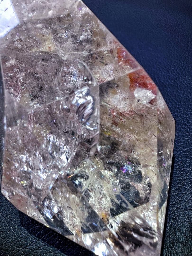 高品質❗️ガーデンクォーツピンク♡アゼツライト虹入り☆ヒマラヤクラスターA1569