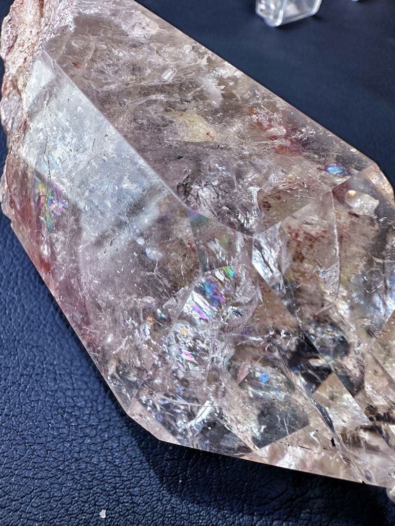 高品質❗️ガーデンクォーツピンク♡アゼツライト虹入り☆ヒマラヤクラスターA1569