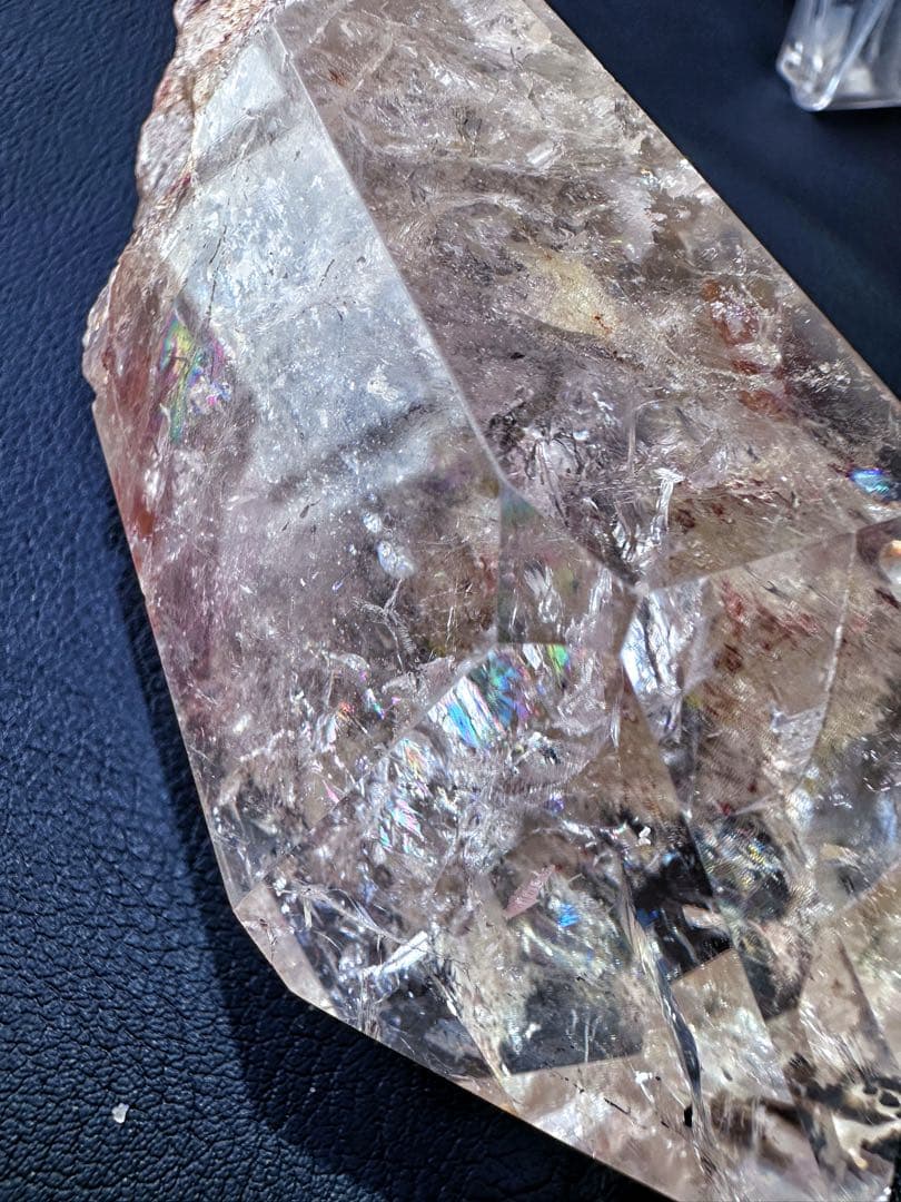 高品質❗️ガーデンクォーツピンク♡アゼツライト虹入り☆ヒマラヤクラスターA1569