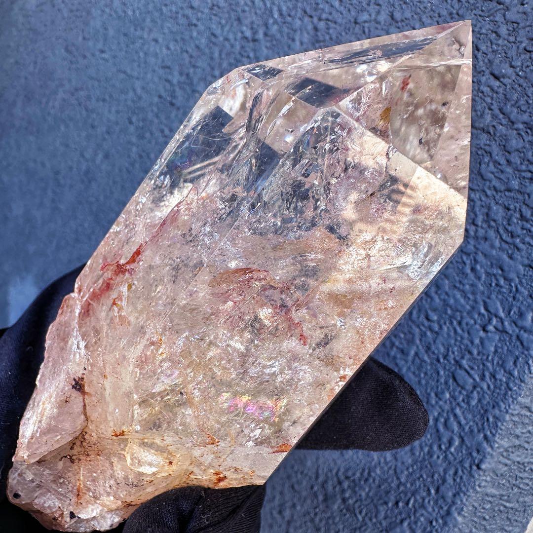 高品質❗️ガーデンクォーツピンク♡アゼツライト虹入り☆ヒマラヤクラスターA1569