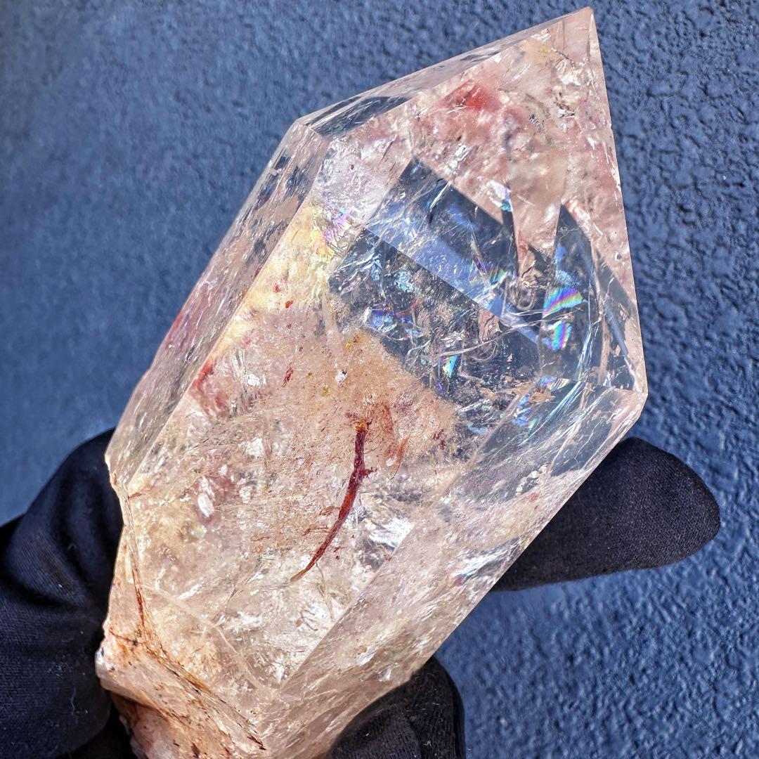 高品質❗️ガーデンクォーツピンク♡アゼツライト虹入り☆ヒマラヤクラスターA1569