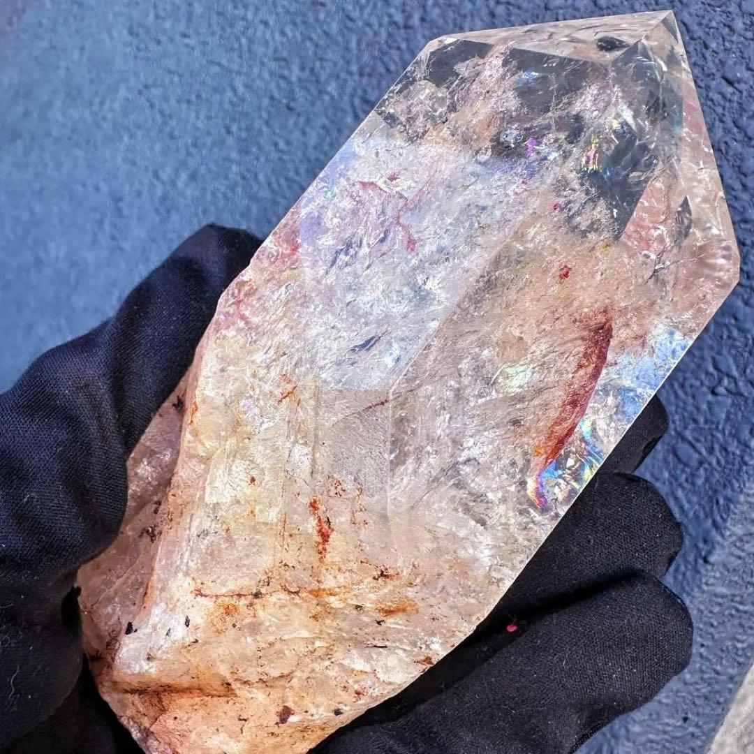 高品質❗️ガーデンクォーツピンク♡アゼツライト虹入り☆ヒマラヤクラスターA1569